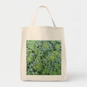 Broccoli Macro Organic Grocery Tote Bag