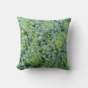 Broccoli Macro Pillow