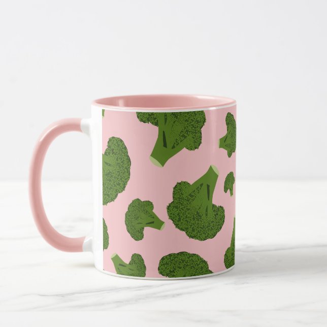 Broccoli Pattern Mug (Left)