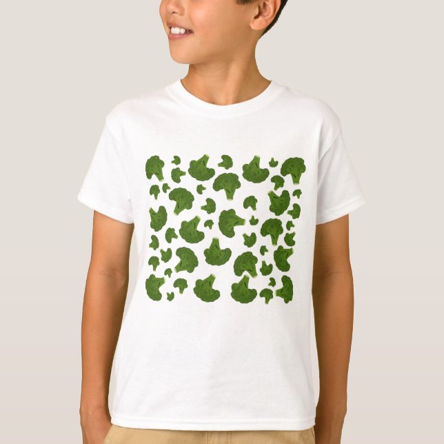 Broccoli Pattern T-Shirt (Front)