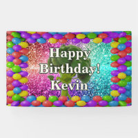 Broccoli Personalised character birthday banner