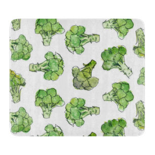 broccoli - scattered cutting board