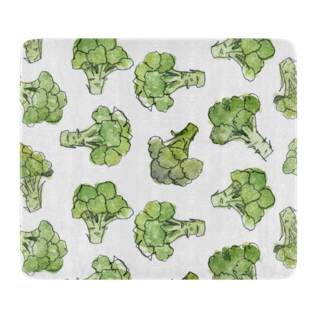 broccoli - scattered cutting board (Front)