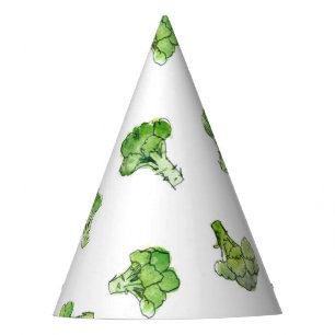 Broccoli – Scattered - Open Party Hat