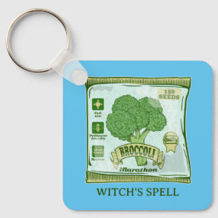 Broccoli Seeds growing vegetables Key Ring