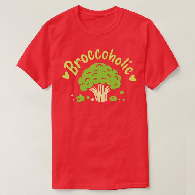 Broccoli Vegan T-Shirt (Design Front)
