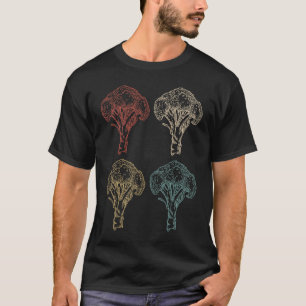 Broccoli Vegetable Nutrition Facts Vegetarian Vega T-Shirt