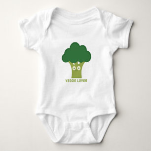 broccoli veggie lover baby bodysuit