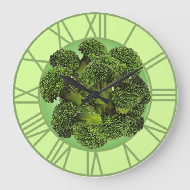 Broccoli wall clock (Front)