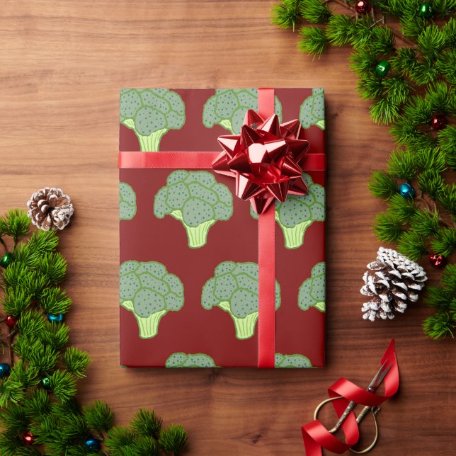 Broccoli Wrapping Paper (Holiday Gift)