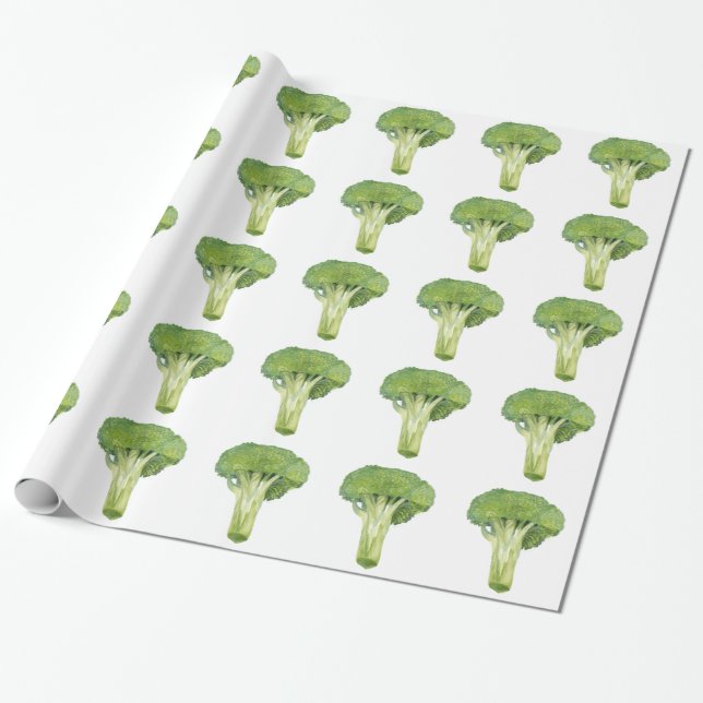 broccoli wrapping paper (Unrolled)
