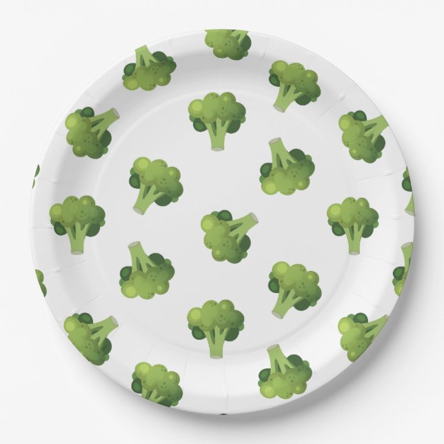 Broccolini Paper Plate (Front)