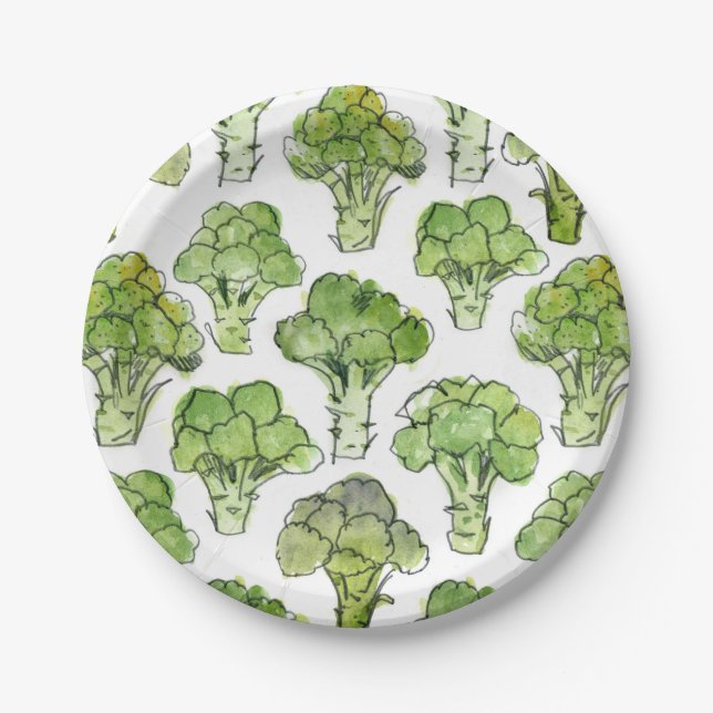Broccolli - formal paper plate (Front)