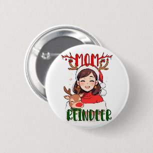 BROCHE NAVIDEÑO MAMA 6 CM ROUND BADGE