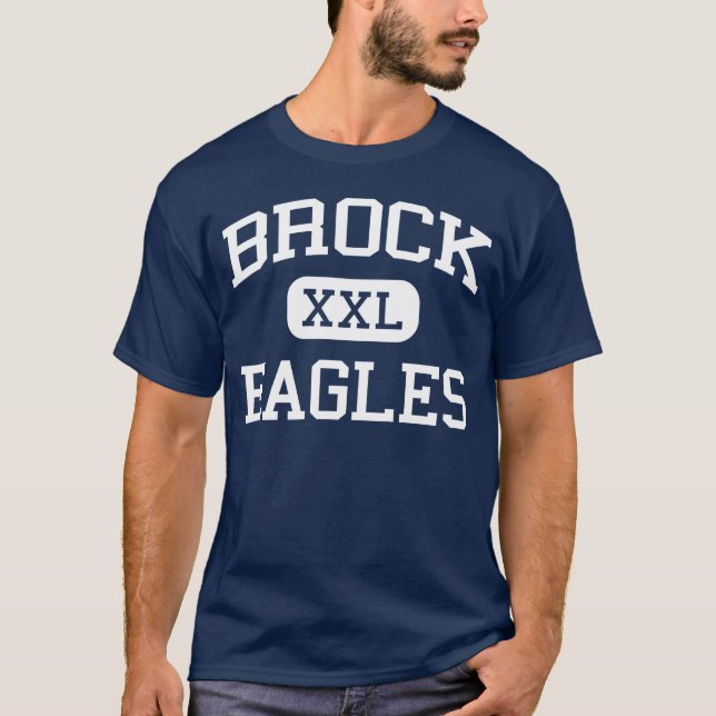 Brock - Eagles - Brock High School - Brock Texas T-Shirt (Front)