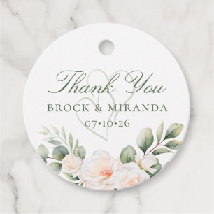 Brock & Miranda Wedding Favour Tags
