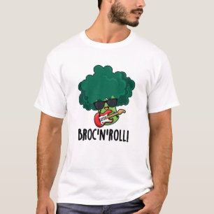 Brock n Roll Funny Veggie Broccoli Pun T-Shirt