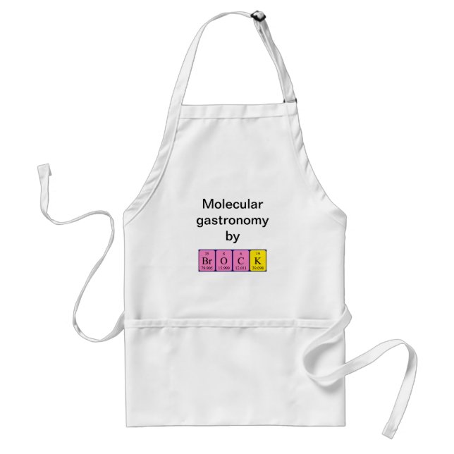 Brock periodic table name apron (Front)
