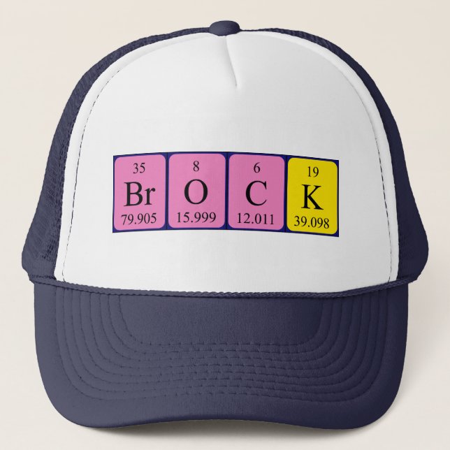 Brock periodic table name hat (Front)