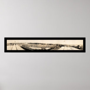 Brockton Fair Grounds Photo 1927 Poster