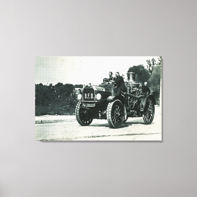 Brockton Fire Department - Engine Number 1 Canvas Print (Front)