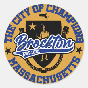 Brockton,Massachusetts Classic Round Sticker