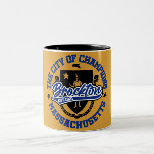 Brockton,Massachusetts Two-Tone Coffee Mug