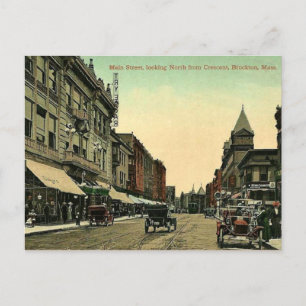 Brockton, Massachusetts, vintage 1910 postcard