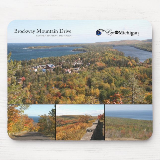 Brockway Mountain Drive - Copper Harbour Mouse Mat (Front)