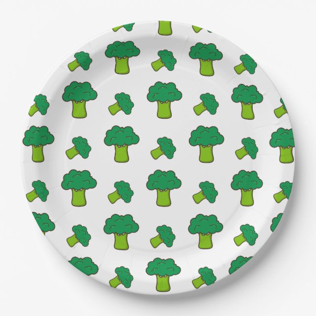 Brócolis Paper Plate (Front)