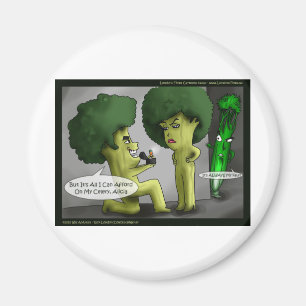 Brocolli Bride Funny Cards Tees Mugs & Gifts Magnet