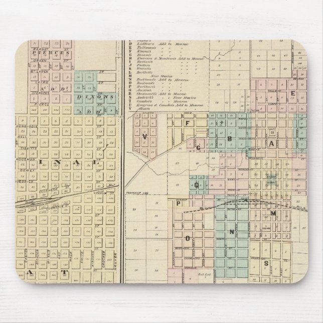 Brodhead and Village of Monroe, Green Co Mouse Mat (Front)