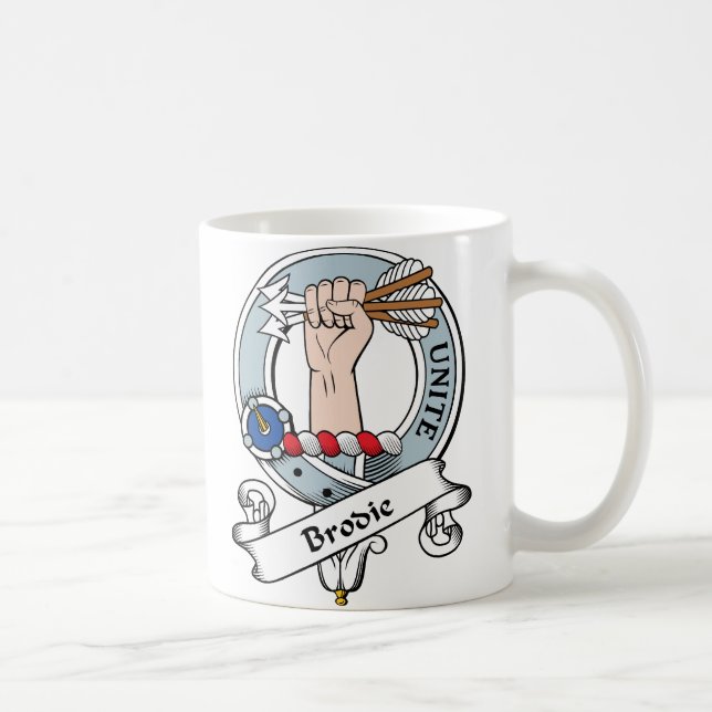 Brodie Clan Badge Coffee Mug (Right)