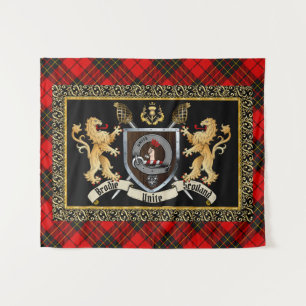 Brodie Clan Badge & Motto w/Lions Tapestry