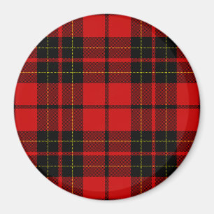 Brodie clan tartan red black plaid magnet