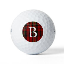 Brodie Plaid Custom Monogram Golf Balls