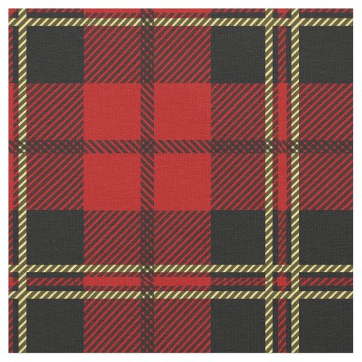 Brodie Red Scottish Clan Tartan Fabric Zazzle