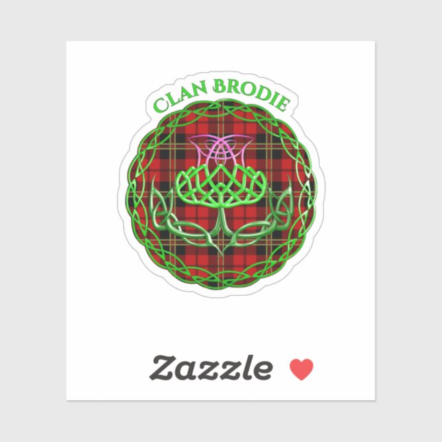 Brodie Scottish Tartan Celtic Thistle (Sheet)