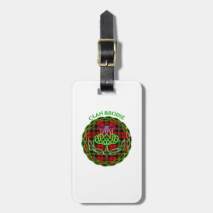 Brodie Scottish Tartan Celtic Thistle Luggage Tag