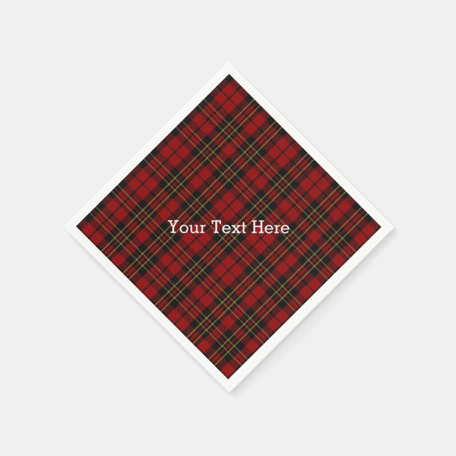 Brodie Tartan Plaid Paper Napkins (Corner)
