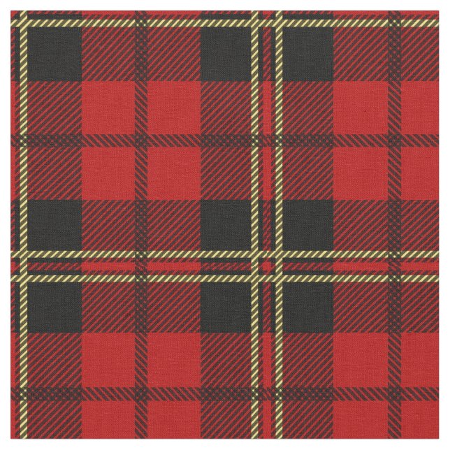 Brodie Tartan Print Fabric (Close Up)