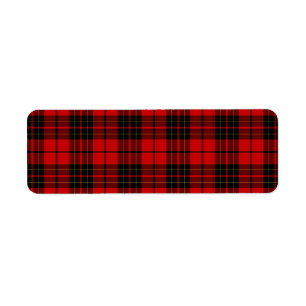 Brodie tartan red black plaid
