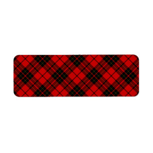 Brodie tartan red black plaid