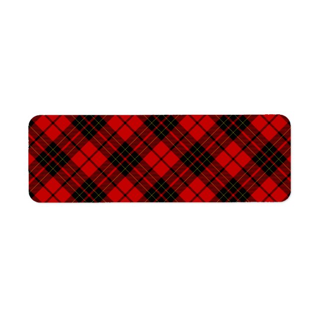 Brodie tartan red black plaid (Front)