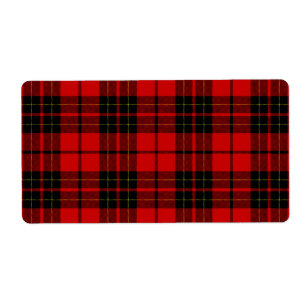 Brodie tartan red black plaid