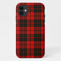Brodie tartan red black plaid