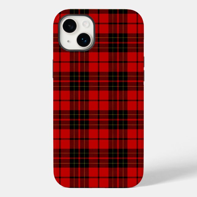 Brodie tartan red black plaid Case-Mate iPhone case (Back)