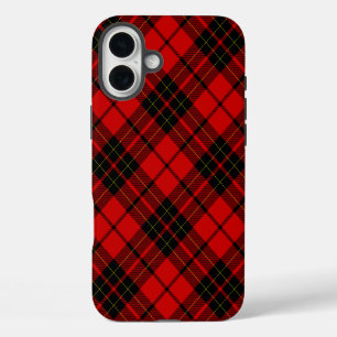 Brodie tartan red black plaid iPhone 16 plus case