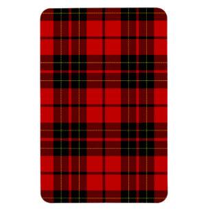 Brodie tartan red black plaid magnet