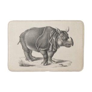Brodtmann Rhinoceros Sketch Bath Mat